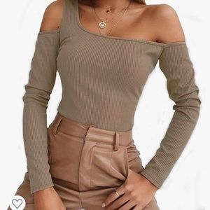 Women's Long Sleeve Ribbed Bodysuit